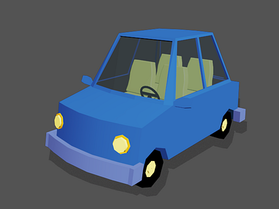 car 3d modeling game assets low poly 3d