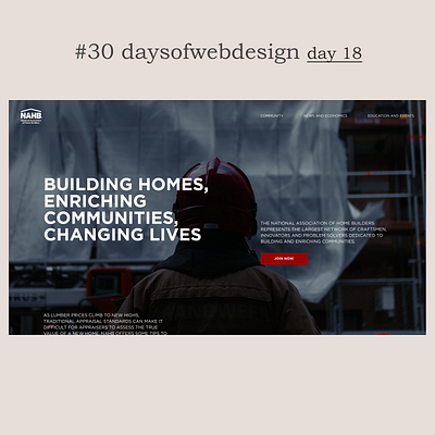 Builders association concept figma landingpage minimal user interface ux webdesign webdesigner website website design