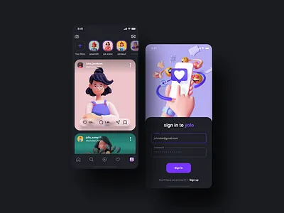 Social Ui Kit app app design concept illustration mobile mobile app mobile app design mobile ui social media ui ui kit ui ux ui8 uidesign uikit
