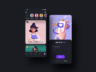 Social Ui Kit app app design concept illustration mobile mobile app mobile app design mobile ui social media ui ui kit ui ux ui8 uidesign uikit