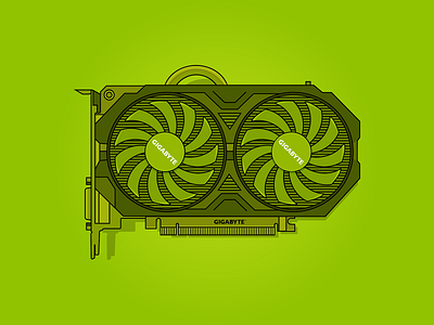 Nvidia GeForce GTX 750Ti 2GB adobe illustrator components design design art flat design graphic design illustration illustration art nostalgia pc gaming retro sticker design vector vector illustration vectorart video game