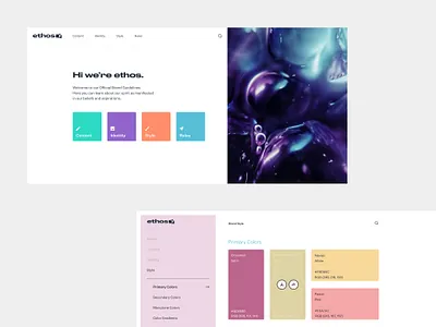 Ethos templates brand branding clean colorful design flat icon illustration logo ui