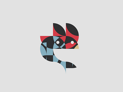 Bird and Fish - 116/365 animal animals bird design fish flat design geometric geometry illustration simple vector