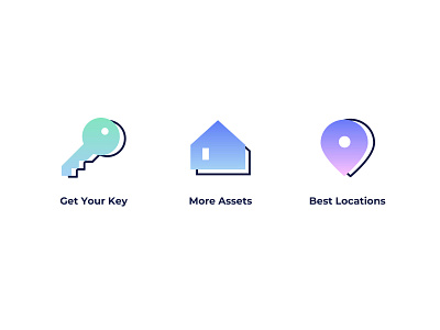 Real Estate Icons design icon web