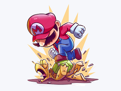 Super Mario bestwork cartoon character creative design creativeart design illustration illustrator mario mario kart nintendoswitch supermario