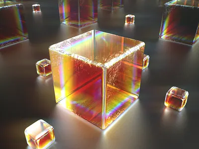 Dispersion-01 3d c4d cinema4d glass irridecent redshift redshift3d shader