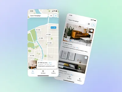 Property rental app / Приложение для аренды недвижимости airbnb app design ui ux