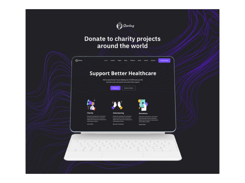 Sterling Non-Profit Healthcare agency healthcare non profit non profit organization professional upqode webdesign wordpress wordpress design wordpress development wordpress theme