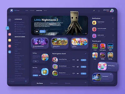 Game portal - Game Stor page app design app designers blizzard entertainment game app game platform game portal game store game ui gaming app product product design sony playstation steam twitch ui video game video games videogame videogames