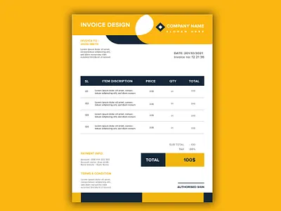 modern invoice design bill brand design brand identity branding corporate office