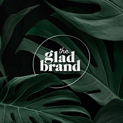 The Glad Brand agency logo branding logo logo design