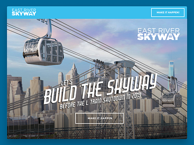 East River Skyway Website gondola new york city real estate visual designs
