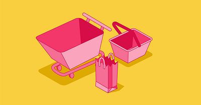 Shopping Blog Image design illustration