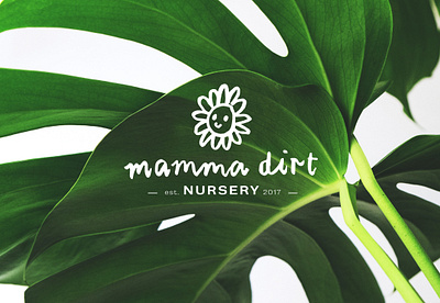 Mamma Dirt Nursery branding design logo