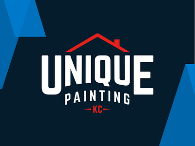 Unique Painting Rebrand branding exterior painting house logo painting rebrand unique