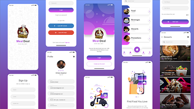 mealdeal best dribble ui design food app ui food delivery app illustration ui ux uidesign