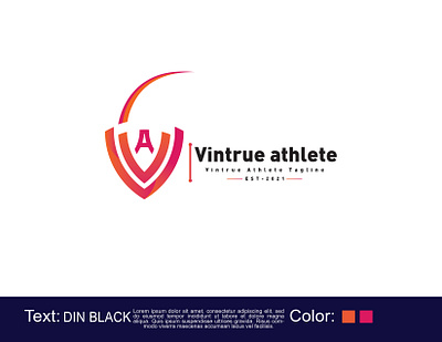 Vintrue athlete Logo Minimalist design athlete logo branding and identity business logo circle logo corporate logo golden ratio logo gradian logo grid logo high quality logo logo logo shop minimalist logo new business logo professional logo shop logo unique logo