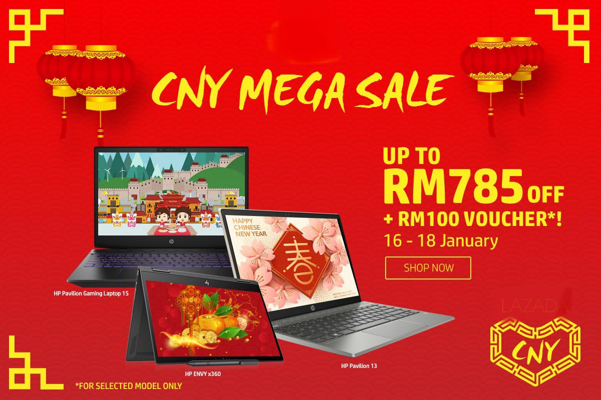 CNY promotion design typography