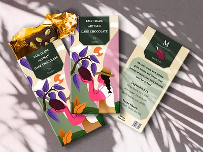 Chocolate Bar Packaging adobe adobe illustrator character design graphic design illustration illustrator packaging packaging design procreate vector