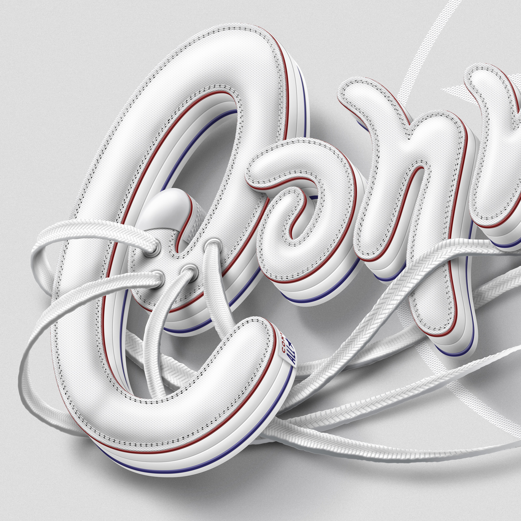 Example of Converse Lettering