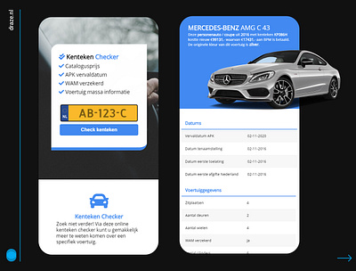 License plate checker App app app design design licenseplate checker