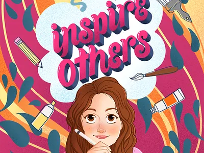 Inspire Others graphic designer hand drawn type hand lettering illustration illustrator lettering typography