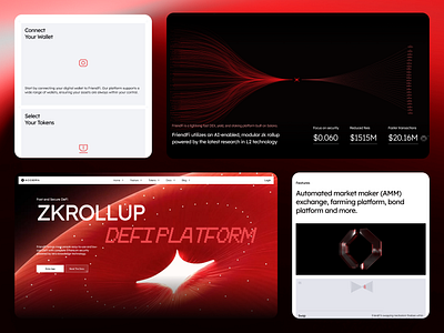 ZKROLLUP - DEFI PLATFORM blockchain crypto landing pages ui ui design ui trending