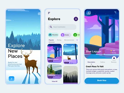 Travel App app art branding design design art designer designs digital logo ui