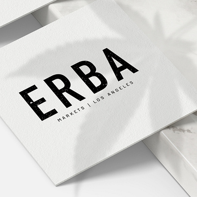 ERBA MARKETS - DISPENSARY, LOS ANGELES branding dispensary logo logodesign logotype losangeles