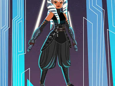 ahsoka tano ahsoka tano art character design fan art illustration illustrator star wars vector