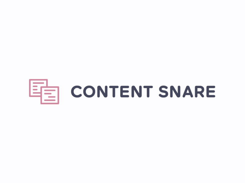 Content Snare Logo animation 2d animation after effects after effects animation gif illustration infographic logo animation logoanimation looping gif magnet