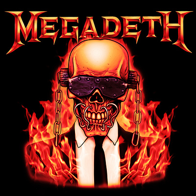 Megadeth - Vic Flames digitalpainting graphicdesign illustration megadeth merchandise