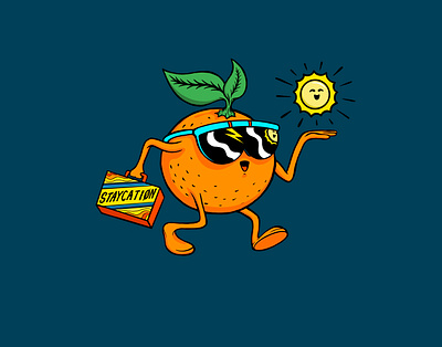 Mimosa Sunshine akyros design drawing freelance design fruit illustration hand drawn icon illustration mimosa orange procreate screenprinting