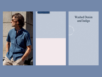 Washed Indigo and Denim advertisement advertising animation art direction design editing instagram stories marketing social media video
