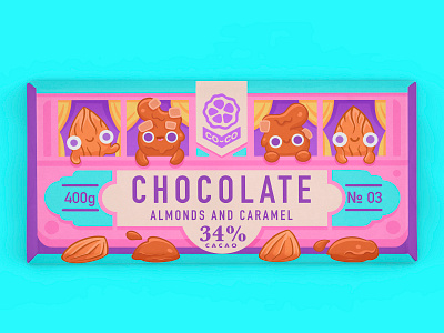Train Chocolate Packaging brand design branding candie caramel character character design chocolate graphic design nuts packaging packaging design product product design train
