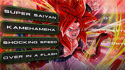 SS4 Gogeta Thumbnail! design illustration logo