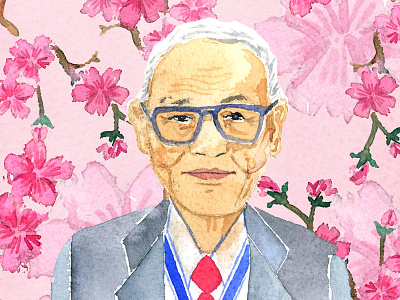 Illustration | Portrait of Fred Toyosaburo Korematsu editorial editorial art editorial illustration illustration portrait portrait art portrait illustration watercolor watercolor illustration