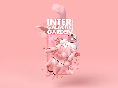 Intergalactic garden of Major Pink astronaut dimension garden intergalactic major