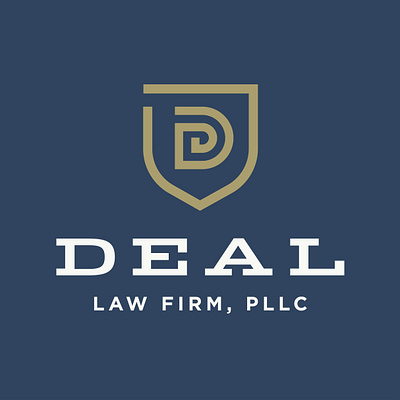 Deal Law Firm Logo Concept branding design logo monogram typography