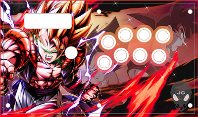 Gogeta Arcade Stick! arcade stick art design