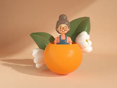 Morisoñando Despierta 3d c4d character design dominican illustration octane orange