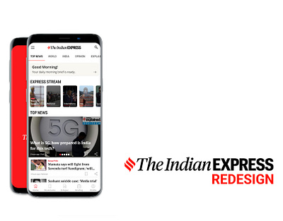 The Indian Express Redesign interfacedesign mobile app news app news app redesign redesign ux case study uxui uxuidesign