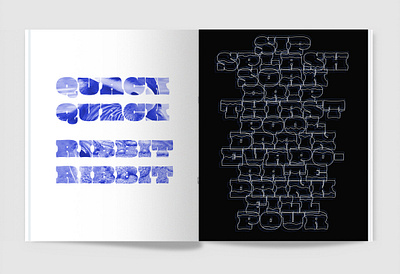 100 Iterations: Water design graphic design magazine print typography