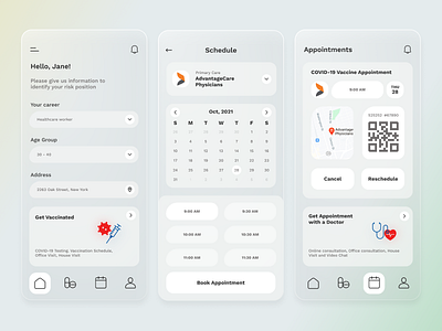 COVID - 19 Vaccination Scheduling App corona covid 19 design illustration logo ui