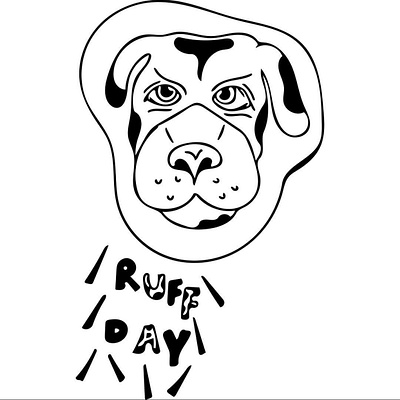 ruff day design illustration logo