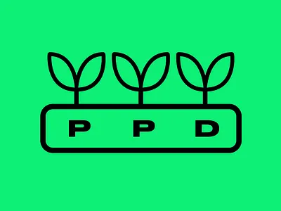 PPD detroit green help logo plants sketch