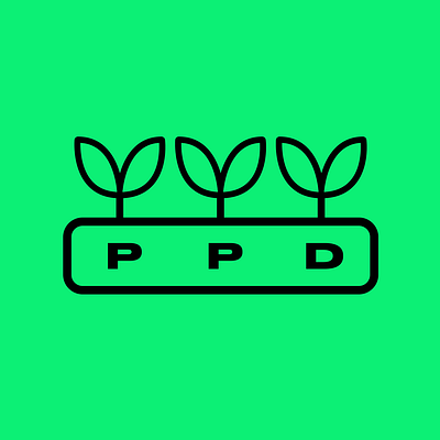 PPD detroit green help logo plants sketch
