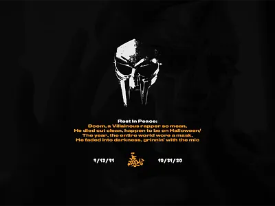 MF Doom Dedication Design brand id brand identity brand strategy branding design graphic design illustration logo logo design vector