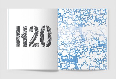 100 Iterations: Water design graphic design magazine print texture typography