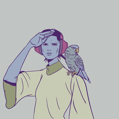 Searching adobe art character design characterdesign colors draw girl illustration photoshop